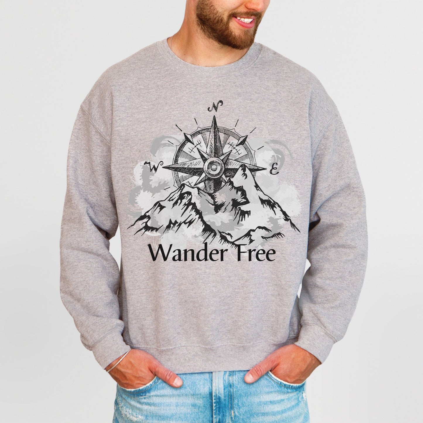 Mountain Sweatshirt Nature Lover Gift