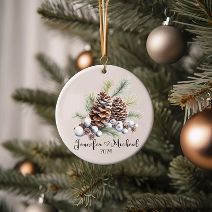 Personalized Couple Christmas Ornament