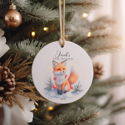 Baby First Christmas Ornament Personalized