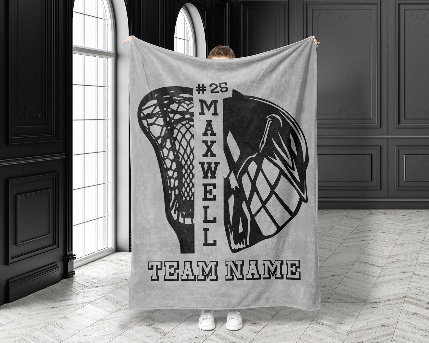 Personalized Lacrosse Blanket Lacrosse Team Gifts For Seniors