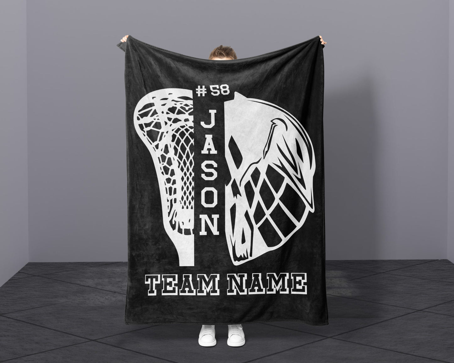 Personalized Lacrosse Blanket Lacrosse Team Gifts For Seniors