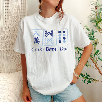 Crak, Bam, Dot Mahjong Shirt