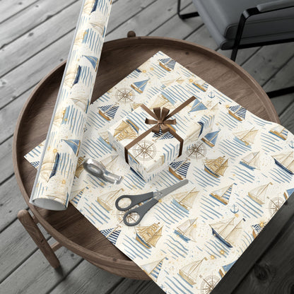 Sailboat Gift Wrapping Paper