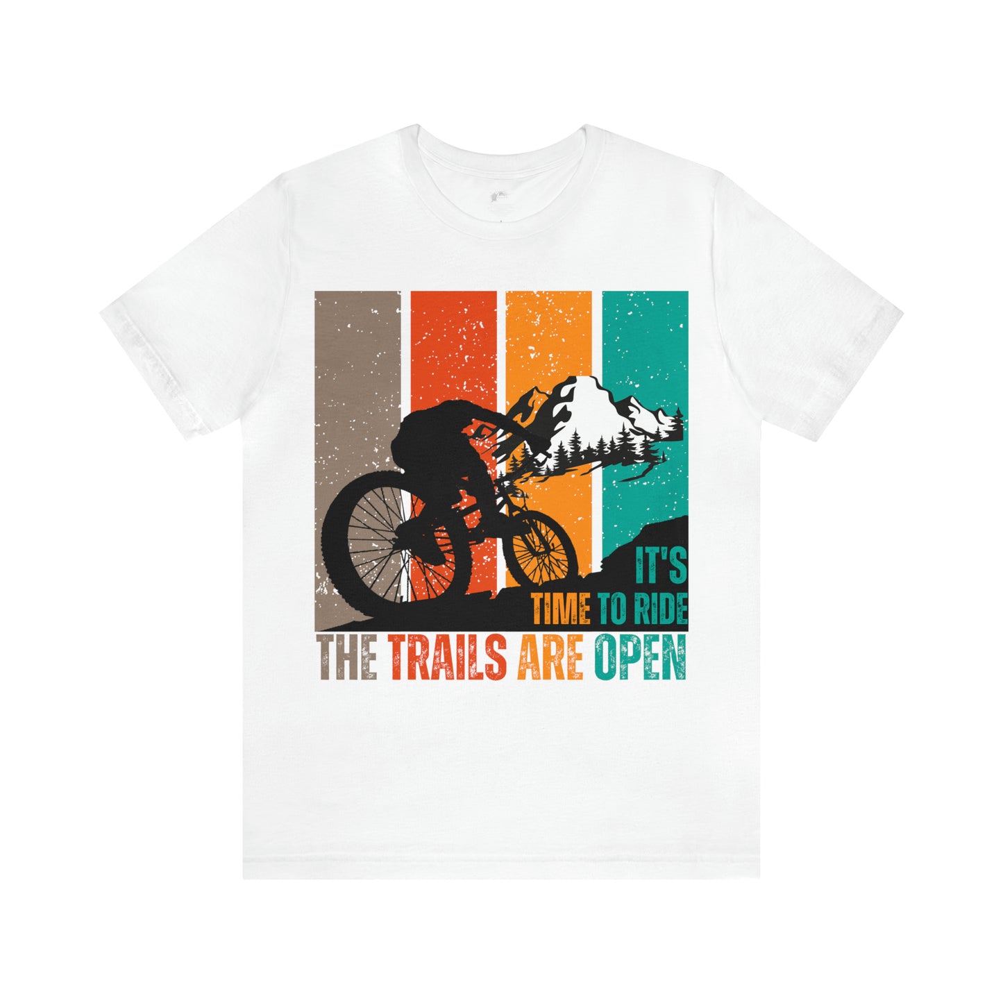 Mountain Bike Shirt Cyclist Gift For Him Witty Retro Mountain Bike Gift for Son Cycling T Shirt Trail Riding Tee Gifts For Athletic Men