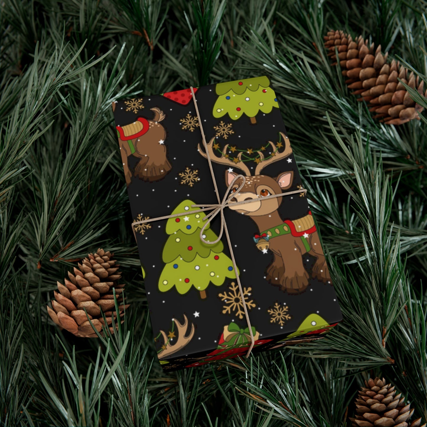 Christmas Reindeer Wrapping Paper