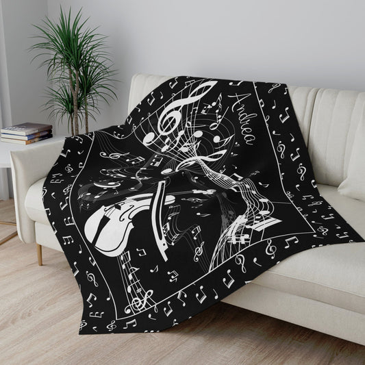 Personalized Violin Blanket