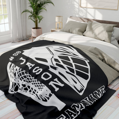 Personalized Lacrosse Blanket Lacrosse Team Gifts For Seniors