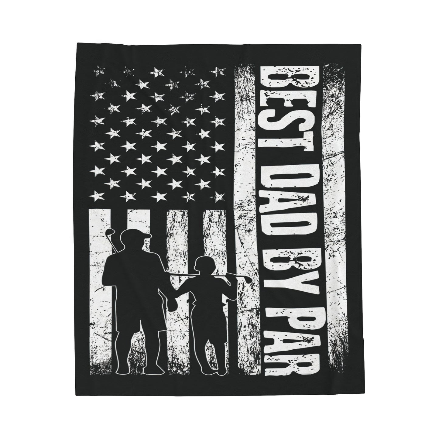 Best Dad By Par Golf Blanket Gift For Dad