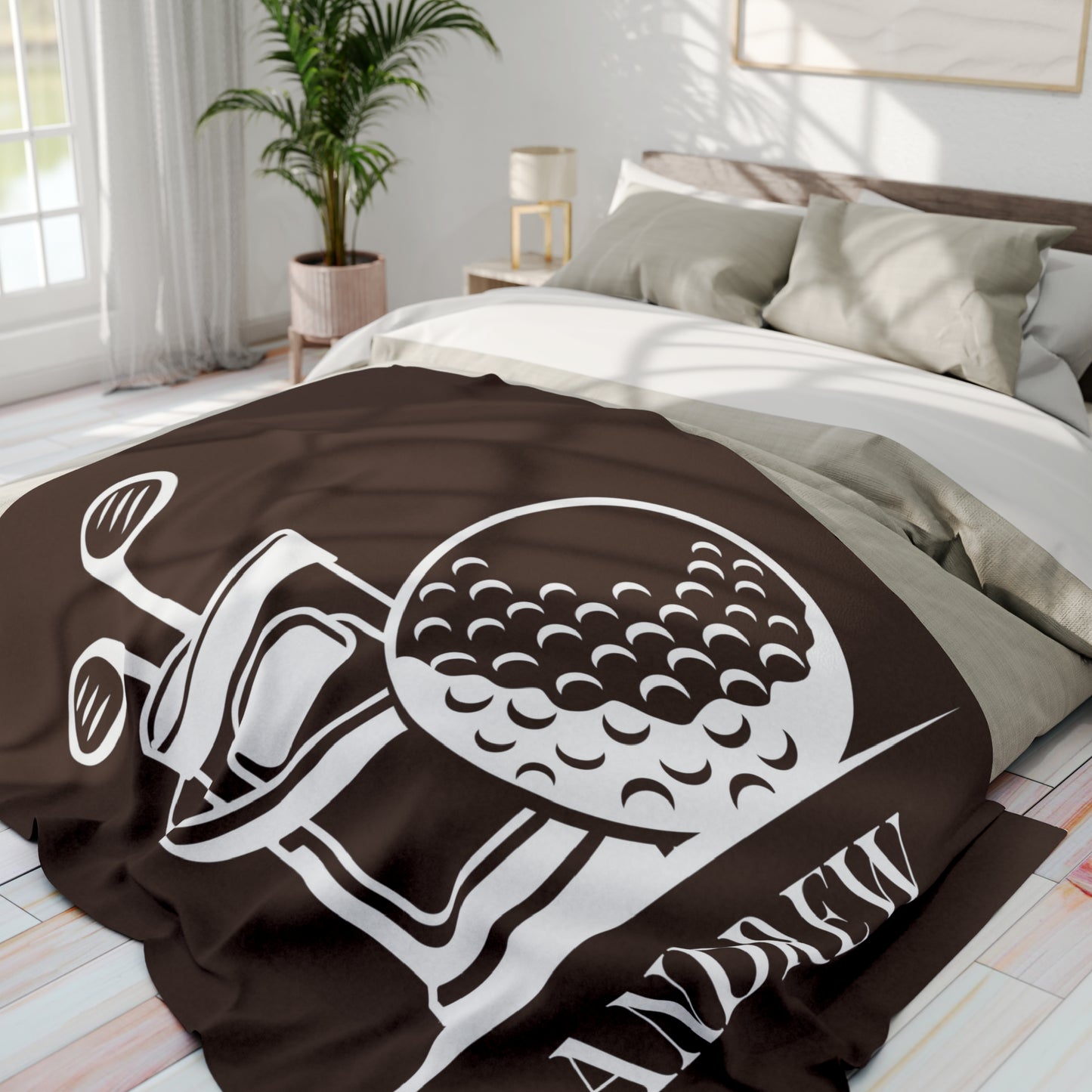 Personalized Golf Blanket Gift for Golfer