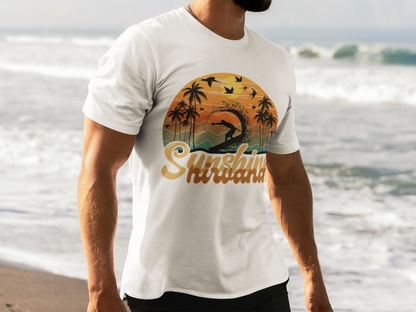 Unisex Retro Surfing Beach Shirt