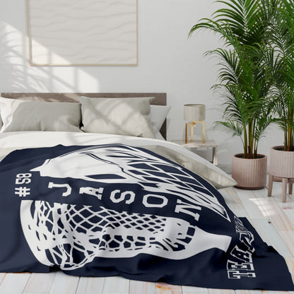 Personalized Lacrosse Blanket Lacrosse Team Gifts For Seniors