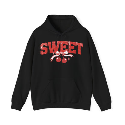 Retro Cherry Shirt Vintage Distressed Graphic Hooded Sweatshirt