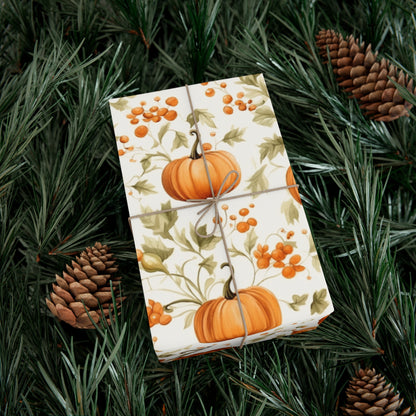 Halloween Wrapping Paper Holiday Wrapping Paper Roll Pumpkin Wrapping Paper 6 Foot Roll Gift Wrapping Paper Autumn Wrapping Paper