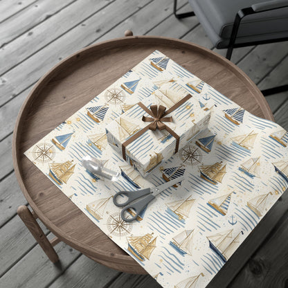 Sailboat Gift Wrapping Paper