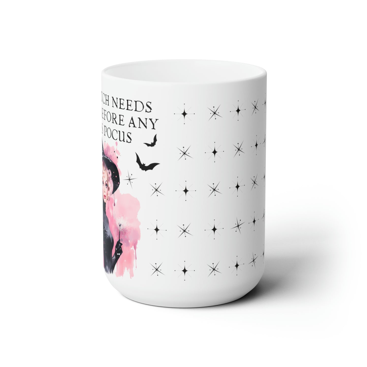 This Witch Needs Coffee Before Any Focus Pocus Funny Retro Coffee Mug