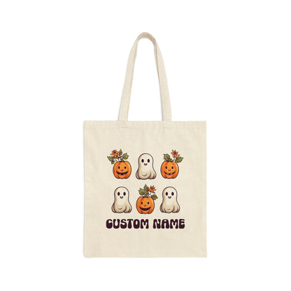 Personalized Halloween Bag Cute Ghost Trick or Treat Candy Bag