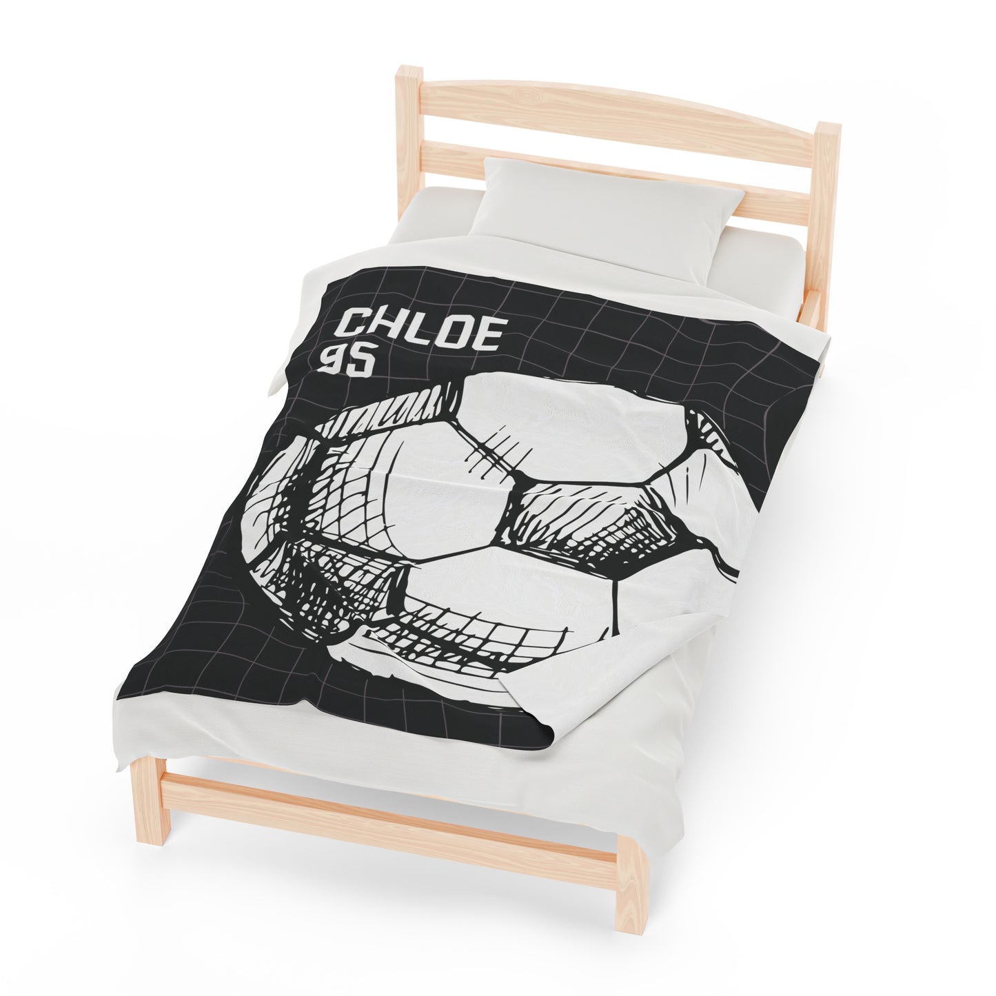 Custom Soccer Blanket Personalized Soccer Ball Blanket