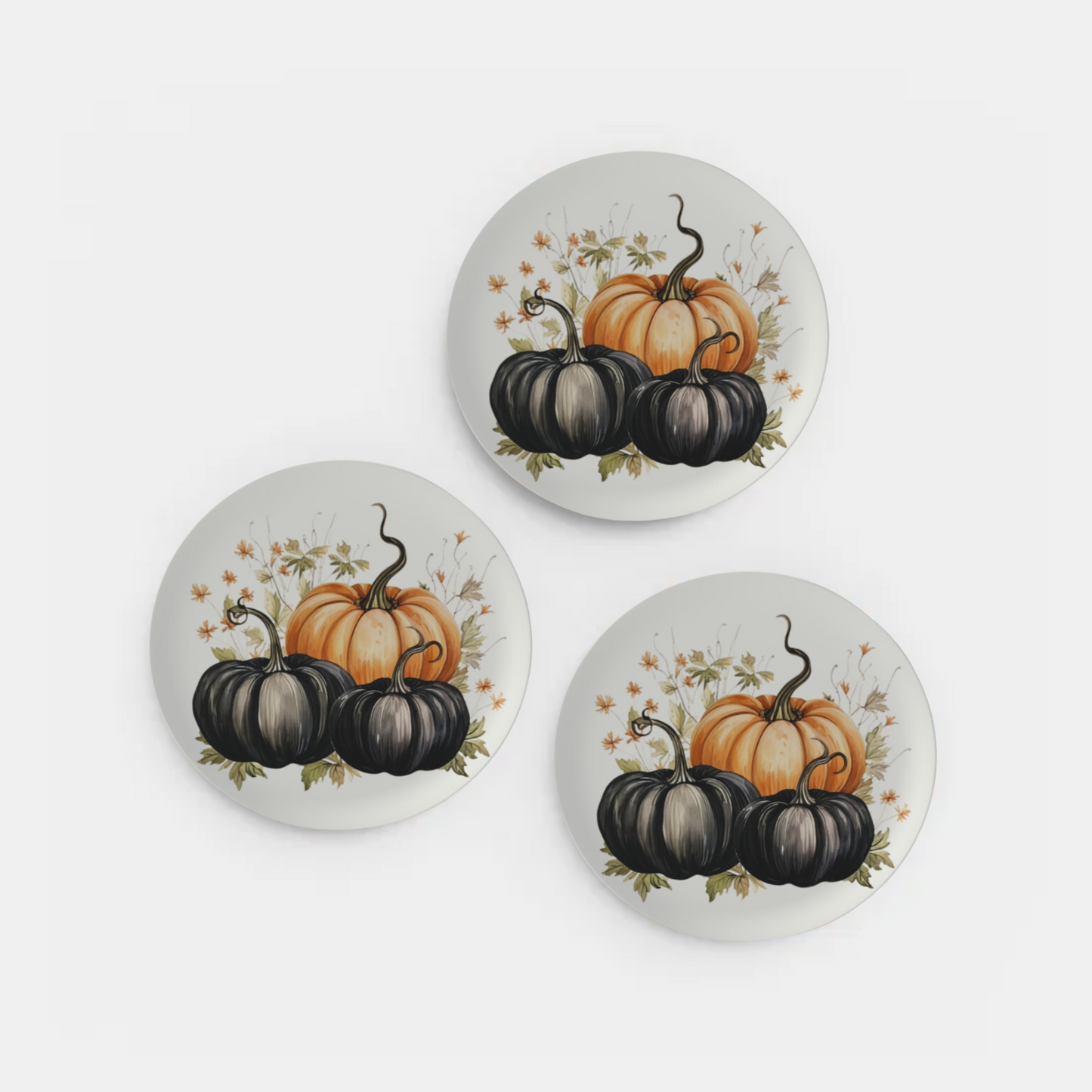 Bone China Cottagecore Kitchen Pumpkin Plates Rustic Plate