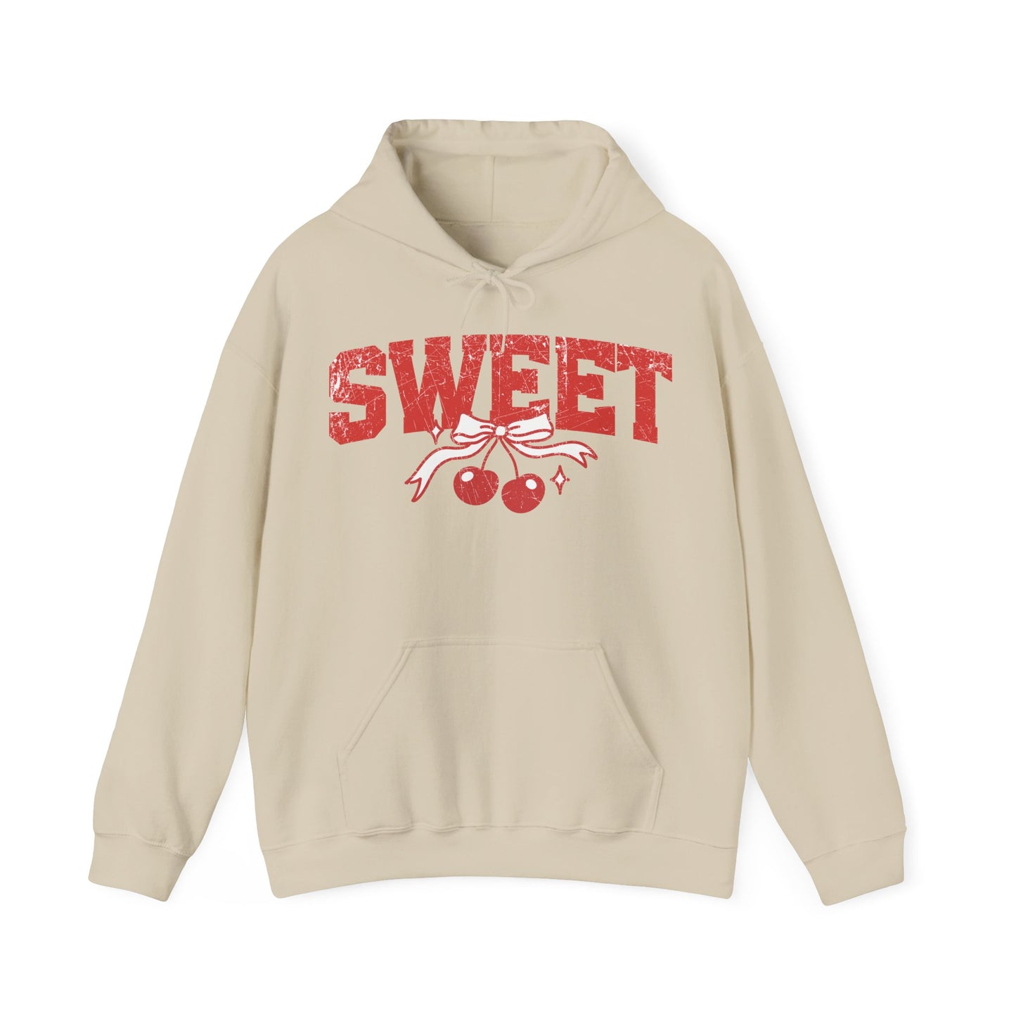 Retro Cherry Shirt Vintage Distressed Graphic Hooded Sweatshirt