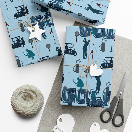 Golf Gift Wrap Paper