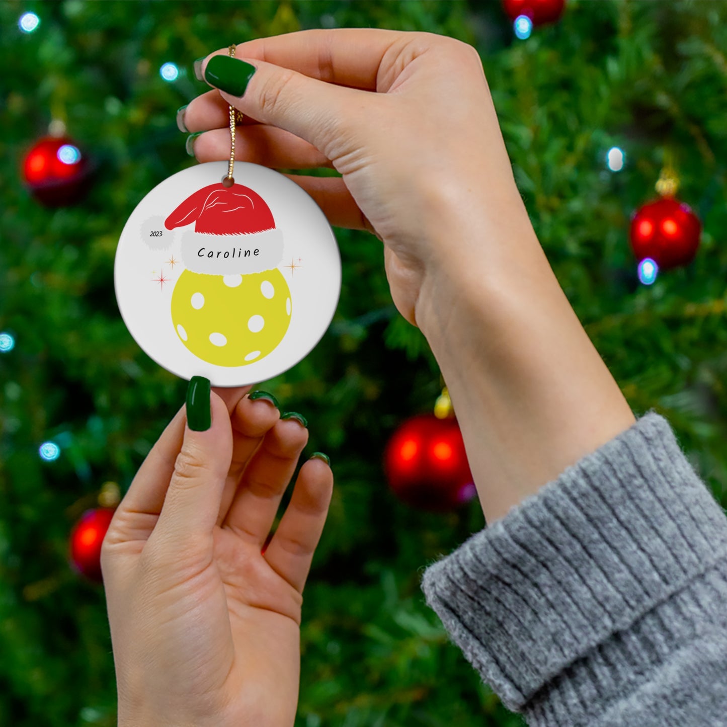 Personalized Pickleball Ornament