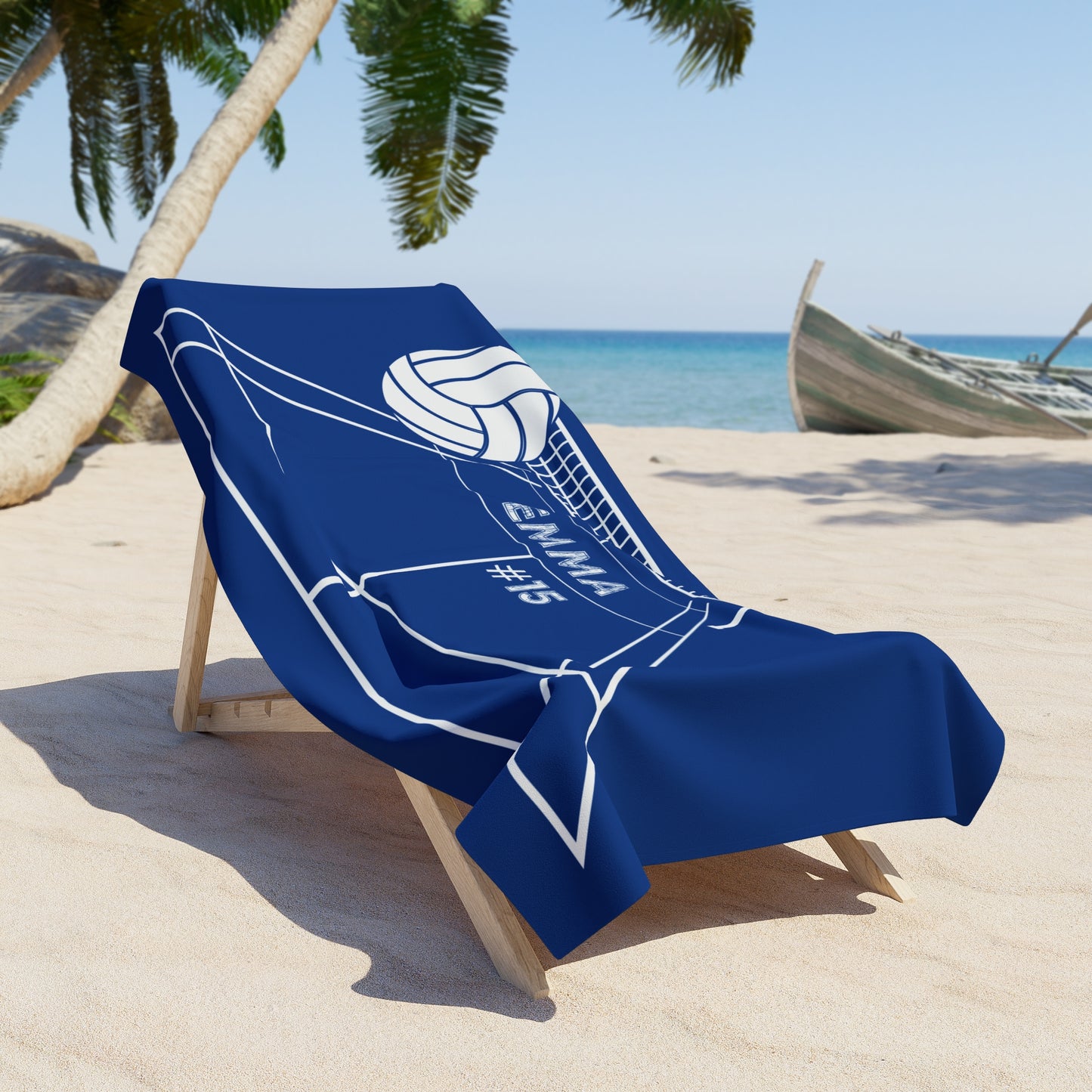 Custom Volleyball Beach Towel Personalized Volleyball Gift