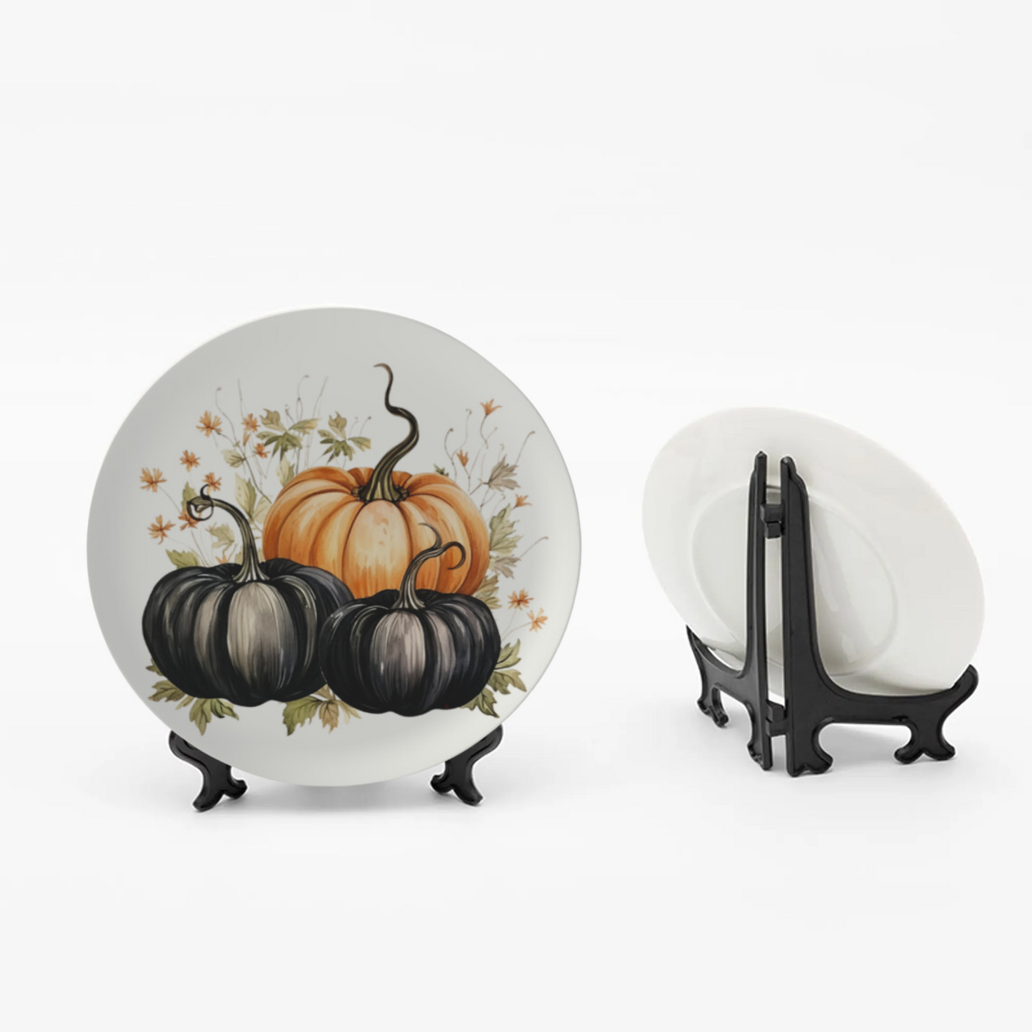 Bone China Cottagecore Kitchen Pumpkin Plates Rustic Plate