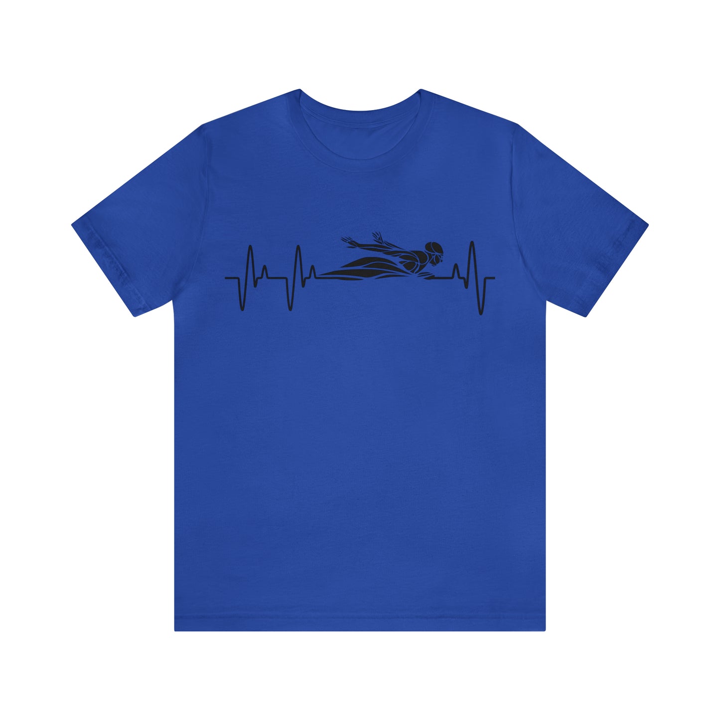 Swimming Heartbeat Shirt Swimmer T Shirt Gift for Swimming Coach Unisex Swimmer Tee Beach Vacation Shirt Swim Sport Shirt Gift For Swim Team