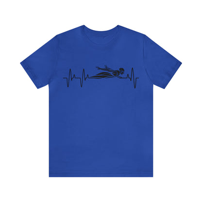 Swimming Heartbeat Shirt Swimmer T Shirt Gift for Swimming Coach Unisex Swimmer Tee Beach Vacation Shirt Swim Sport Shirt Gift For Swim Team