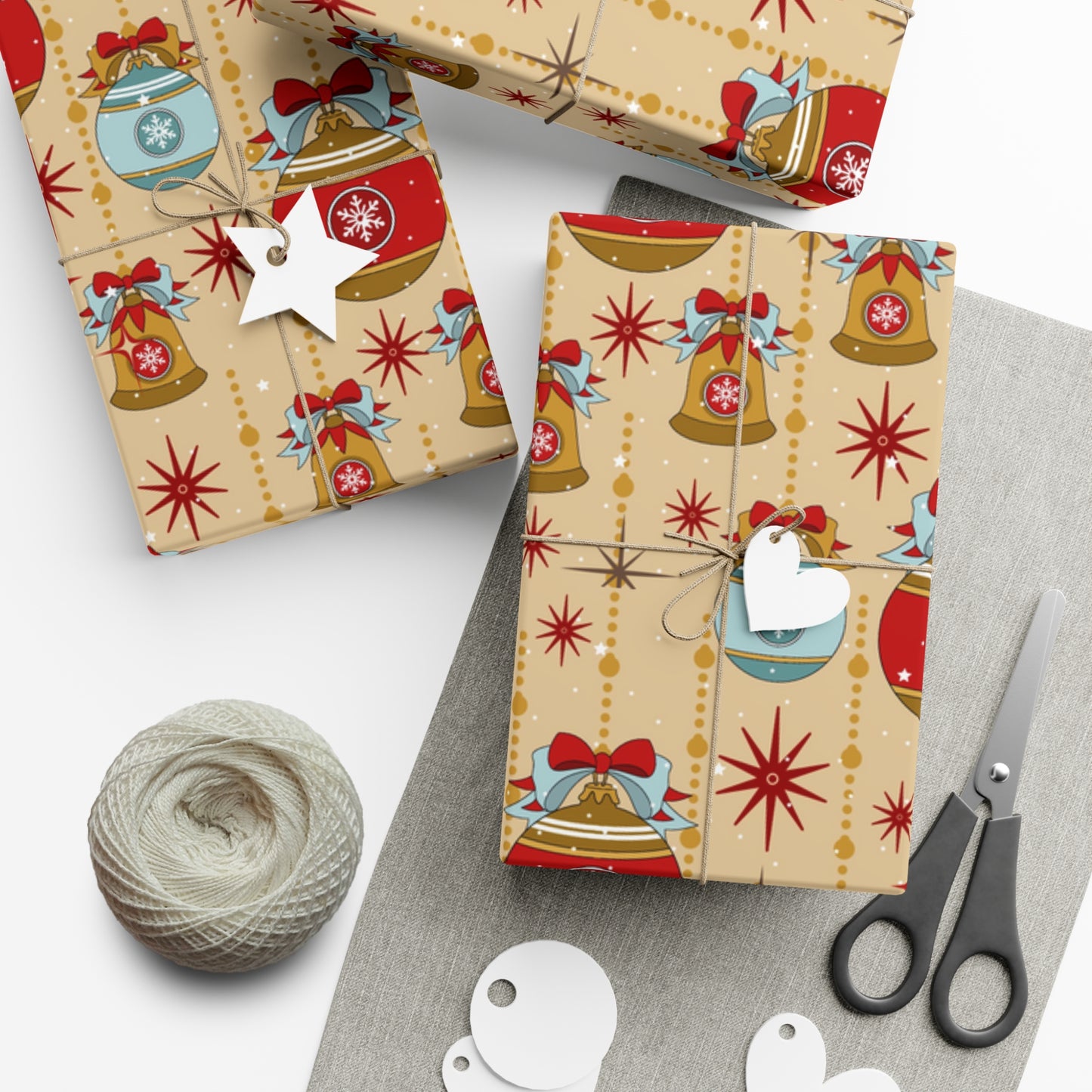Retro Christmas 70s Wrapping Paper