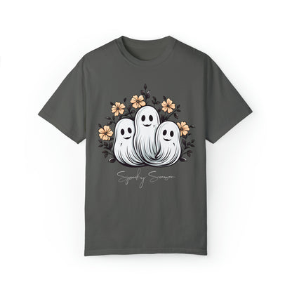 Spooky Season Retro Floral Ghost Shirt, Cute Ghost Spooky Season Shirt Retro Halloween Shirt Stay Spooky Comfort Colors Shirt