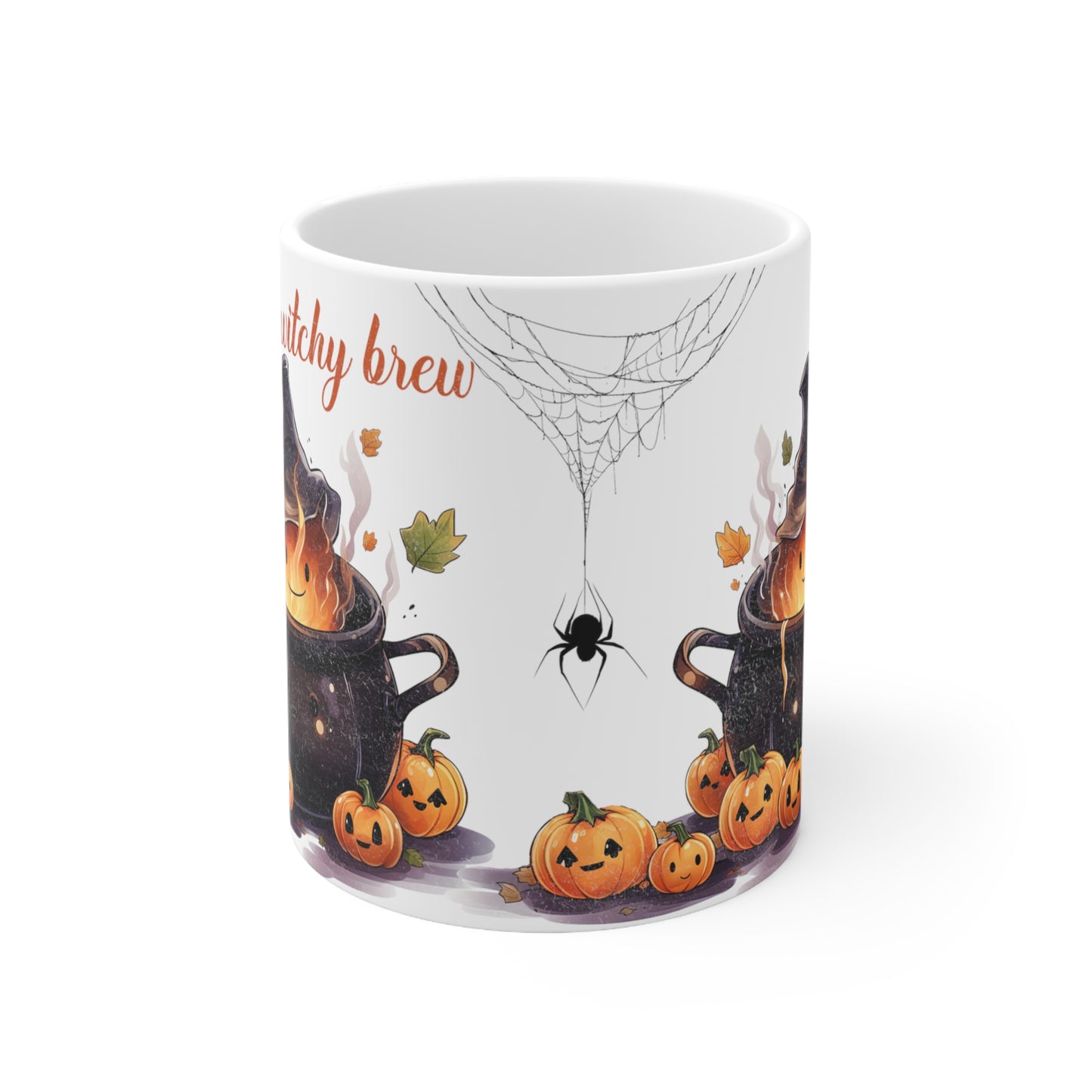 Retro Halloween Coffee Mug Spooky Season Mug Witchy Mug Halloween Gift Idea Halloween Spider Web Mug Retro Pumpkin Mug Halloween Kitchen