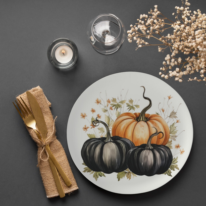 Bone China Cottagecore Kitchen Pumpkin Plates Rustic Plate