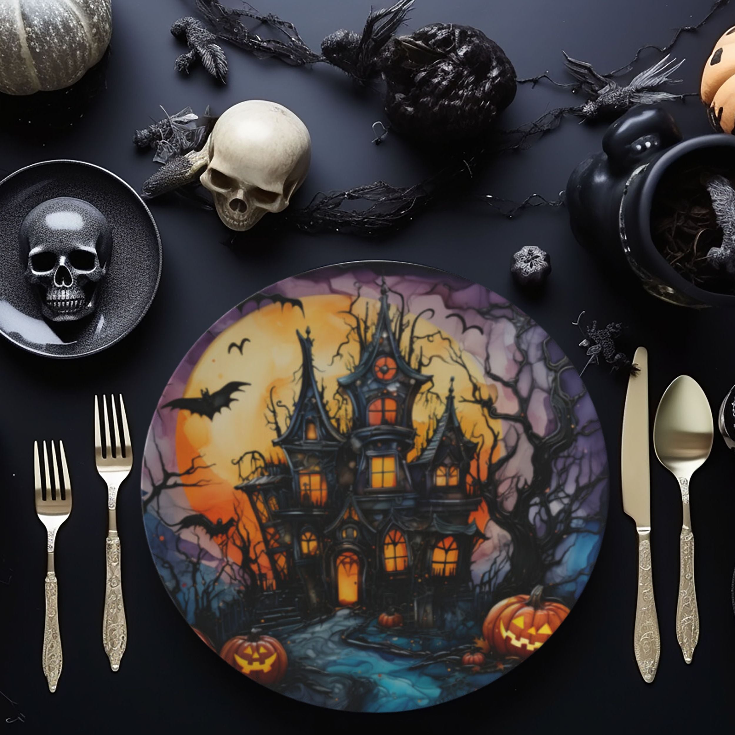 William sonoma halloween plates sale