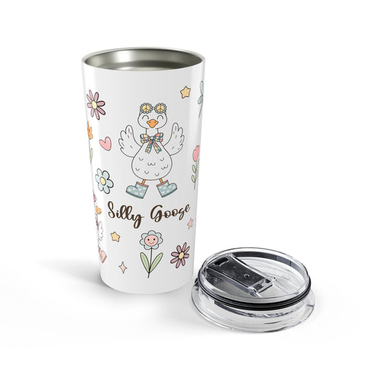 Floral Silly Goose 20 oz Tumbler