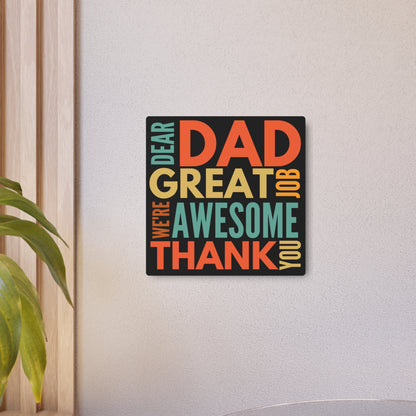 Metal Wall Art Dad Gift From Kids Funny Man Cave Sign Stepdad Gift Sarcastic Gift From Son Shop Sign Birthday Gift For Him From Daughter