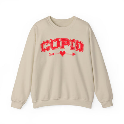 Cupid Valentine Shirt Retro Romantic Womens Crewneck Sweatshirt