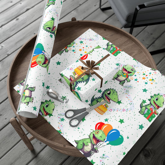 Dinosaur Wrapping Paper Birthday Wrapping Paper Roll Cute Gift Wrap For Kids Birthday 6 Foot Roll Gift Wrapping For Dinosaur Lover Gift