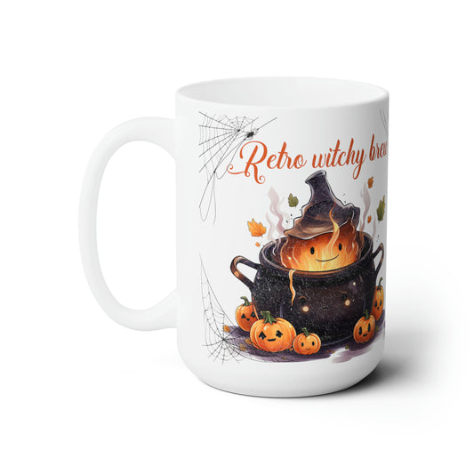 Retro Witchy Brew Cute Retro Halloween Coffee Mug