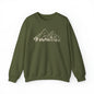 Mountain Sweatshirt Nature Lover Gift, Warm Cozy Sweatshirt Outdoorsman Gift Hiking Sweatshirt Minimalist Sweatshirt Outdoor Sweatshirt