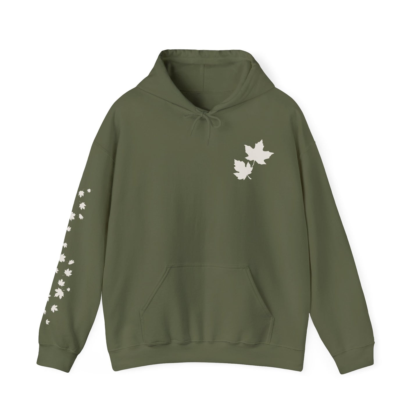 Falling Maple Leaves Nature Hoodie
