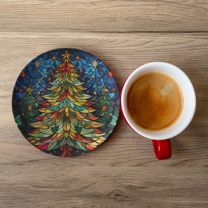 Thermosaf Polymer Plastic Christmas Tree Dinner Plate