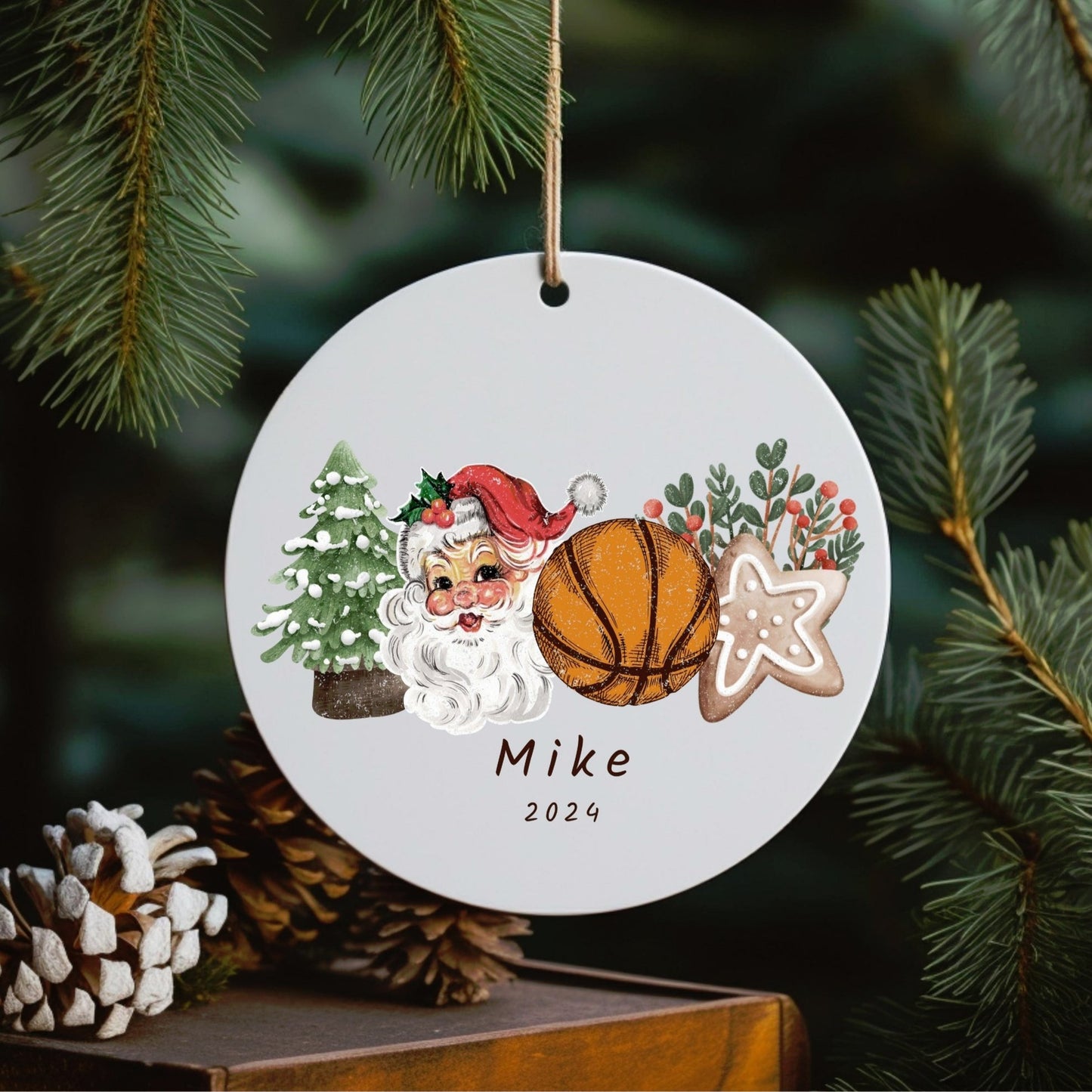 Personalized Basketball Ornament Basketball Player Gift