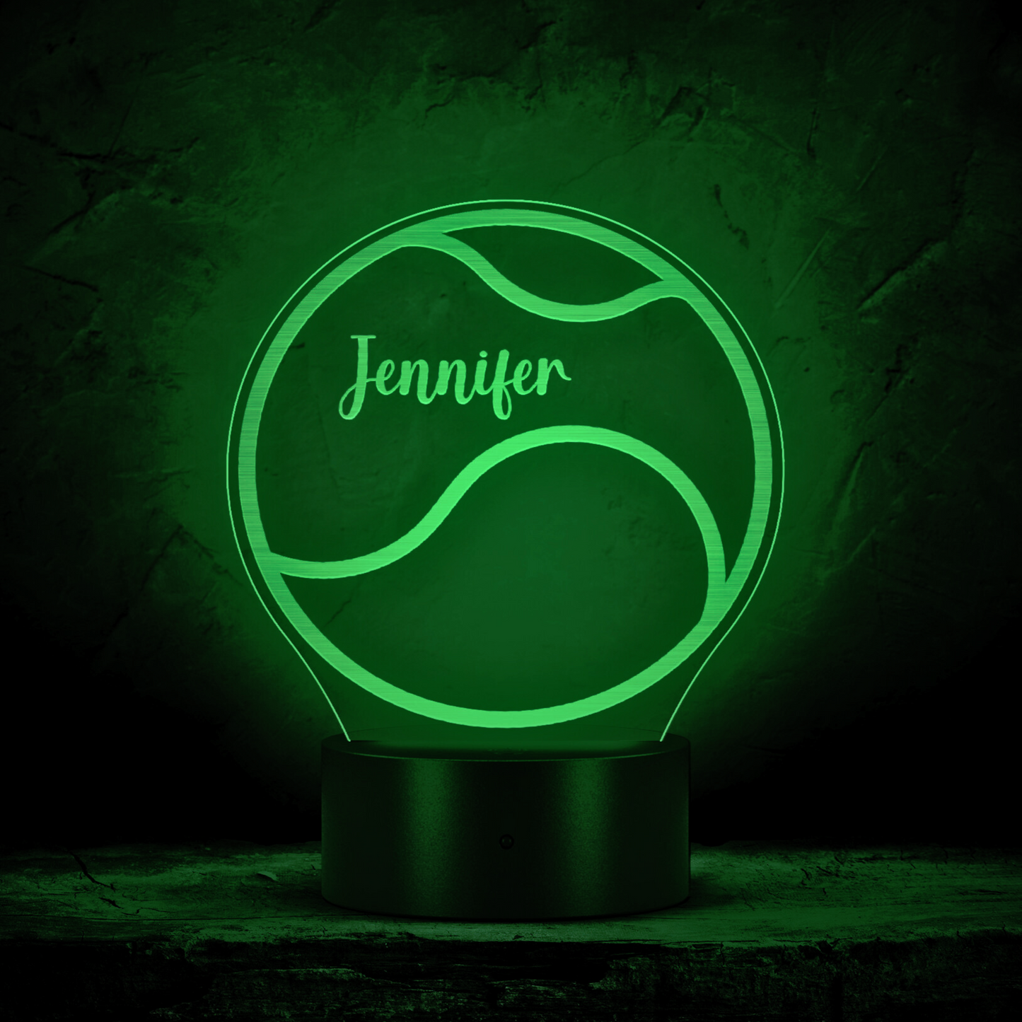 Personalized Tennis Ball LED Name Light Custom Tennis Gift