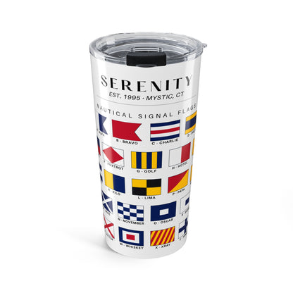Personalized Nautical Signal Flags 20oz Tumbler