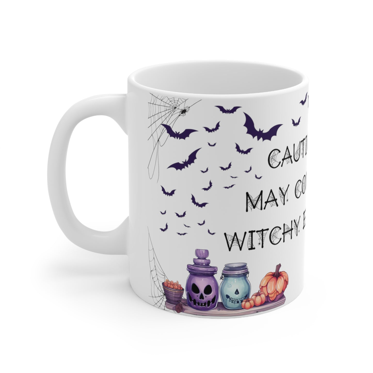 Retro Halloween Coffee Mug Funny Coffee Mug Witchy Mug Halloween Cauldron Mug Halloween Spider Web Mug Halloween Bat Mug Halloween Kitchen