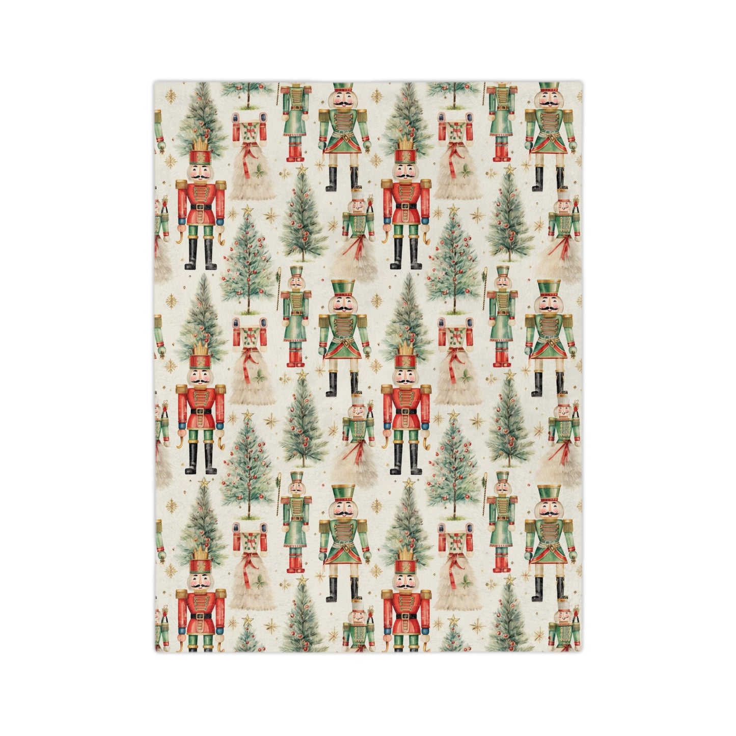 Holiday Throw Blanket Nutcracker Blanket