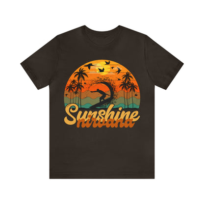 Unisex Retro Surfing Beach Shirt