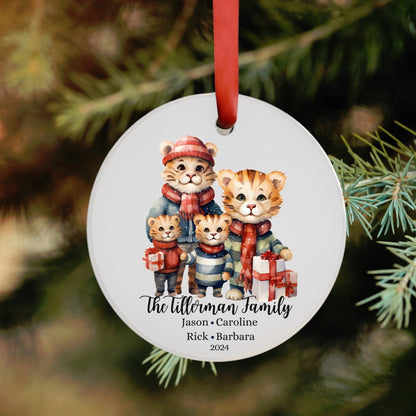 Personalized Family Of Four Christmas Ornament Gift For Family