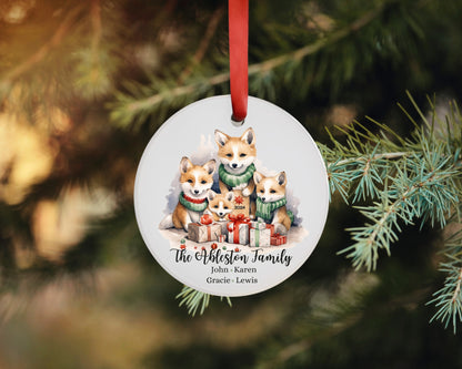 Personalized Family Of Four Christmas Ornament Holiday Gift For Family